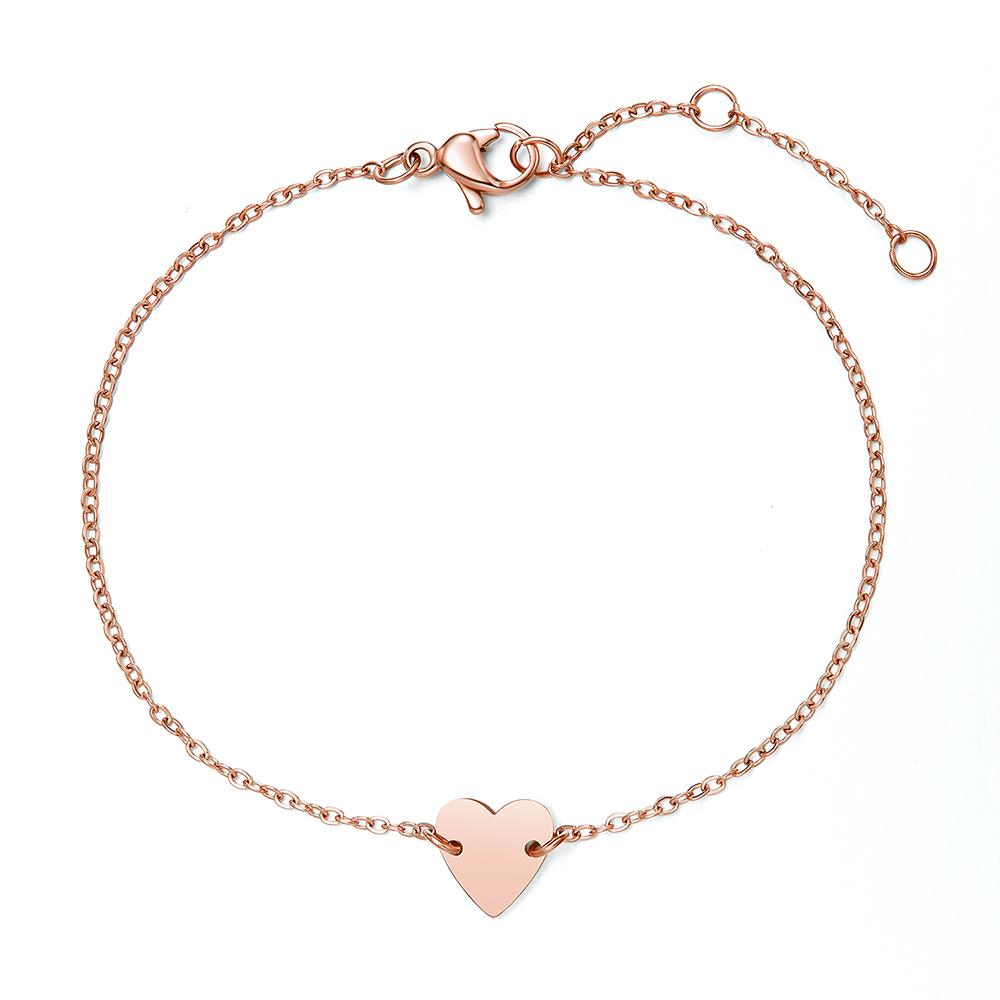 Julius1 Surgical Steel Simple Heart Bracelet Jsb-001