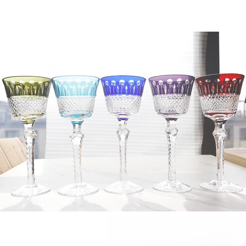 Edo Kiriko Handmade Crystal Wine Glass