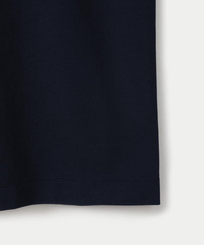 247Silijeu Modulation Seam T-Shirt Dark Navy (Type B)