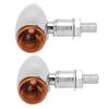 Motorcycle Waterproof Turn Signal Light Indicator Lamp Modification Accessory (Electroplating)