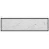 VidaXL Table console Blanc 120x35x75 cm Verre trempé