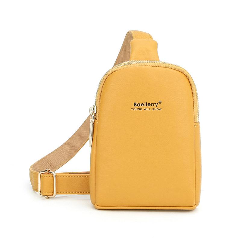 Baellerry Borse per il busto alla moda da donna Borsa a tracolla per telefono in ecopelle per signore Portafogli