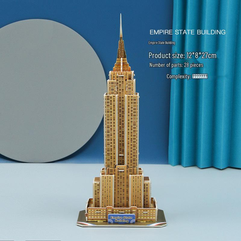 3D Puzzle: Famous World Buildings DIY Model Toy for Kids