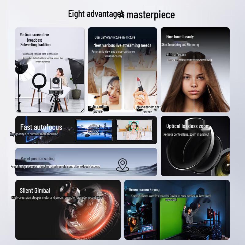 TCHD VideoTC 980S HD Vertical Live Streaming Camera Kit