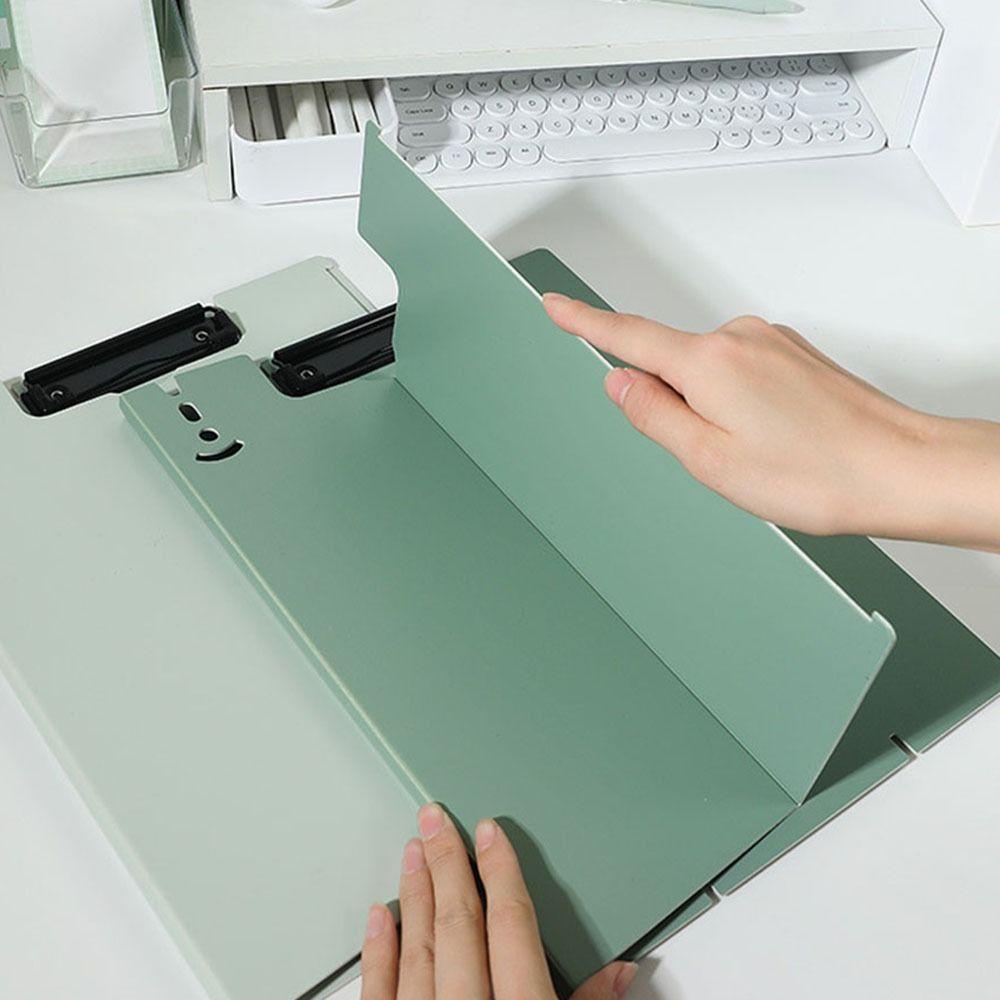 Foldable A4 Vertical Clip Board Dual Purpose Document Pad Acrylic Writing Pad  Office Supplies