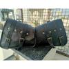 Motorrad Leder 2 Taschen Seite 1 Werkzeug Tasche Satteltaschen Sattel Packtaschen ( 3 Taschen)