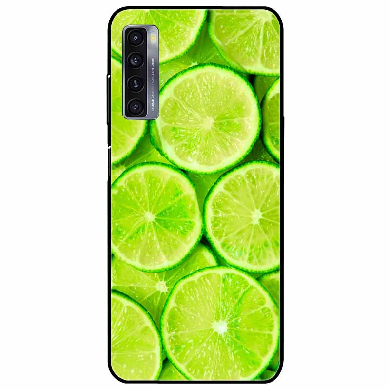 For TCL 20L Plus Case 20L+ Silicone Soft Shockproof TPU Back Cover for TCL 20S 20L Case Black Bumper Painted Funda TCL20S Capa
