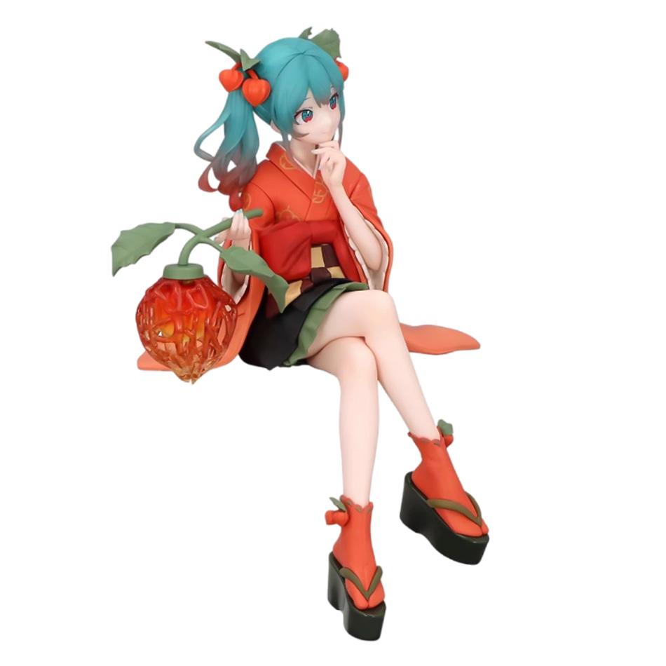 Hot Anime Hatsune Miku Lantern Fruit Cherry Figure  Model Toy Birthday Christmas Toy Gift Collectible Pvc Model