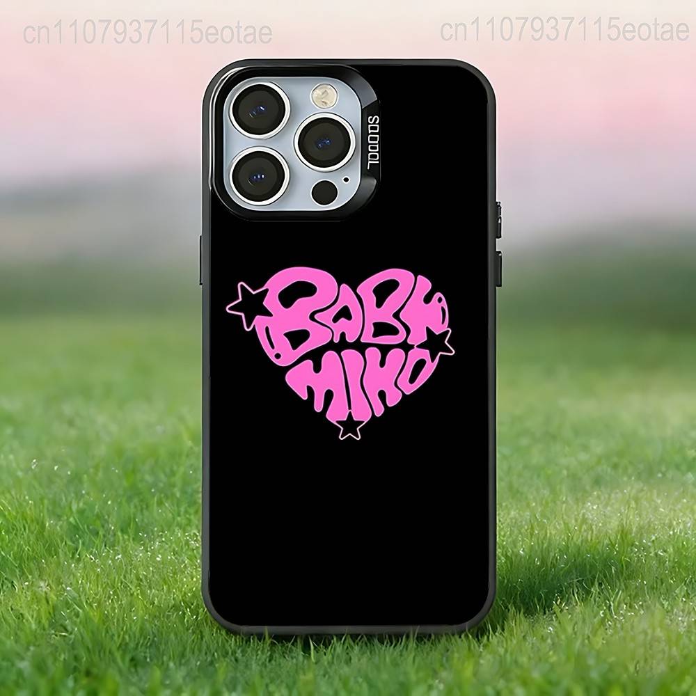 Y-Young Miko SINGER Phone Case For iPhone 17,16,15,14,13,12,11,Pro,XS,Max,Plus,Mini,SE4,E Black Matte Shockproof Cover