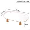 Cat Bowl Holder, Elevated Feeding Stand, Food with Wooden Legs, Easy to Clean, Non-slip, for