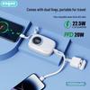 Engoo 10000mAh Portable Power Bank with Built-in Cables