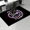 1pc Paris Basketball Team Logo Office Carpet Soft Polyester Entrance Carpet Washable Non Slip Machin