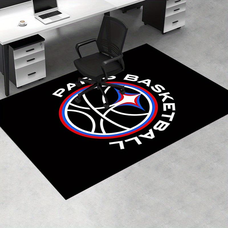 1pc Paris Basketball Team Logo Office Carpet Soft Polyester Entrance Carpet Washable Non Slip Machin