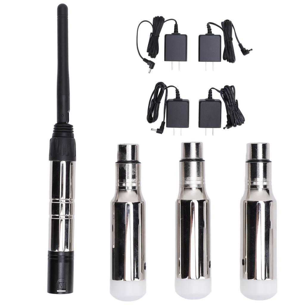 DJ 2.4G Wireless Transmitter and Receiver 400M Distance 1 Transmitter 3 Receiver Wireless
