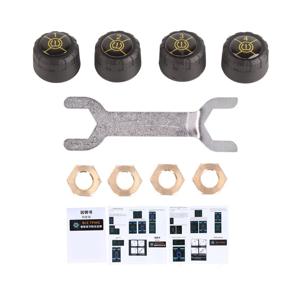 Bluetooth 5.0 Tire Pressure Sensor Real‑time Monitoring Supports for Android for IOS IP67 Waterproof