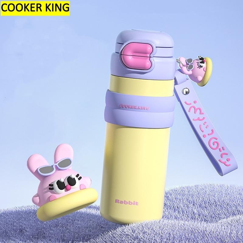 COOKER KING 1PCS 500ml Vacuum Insulated Travel Mug Stainless Steel Coffee Cup Coffee Water Bottle Thermal for Cold Hot 500ml синий