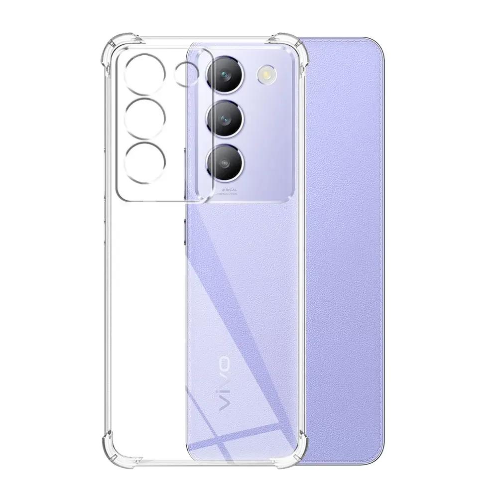 For Vivo V30 SE Case Clear Shockproof Silicone Soft Phone Case For For Vivo V30 Lite /VIVO T3 5G Transparent Protect Back Cover