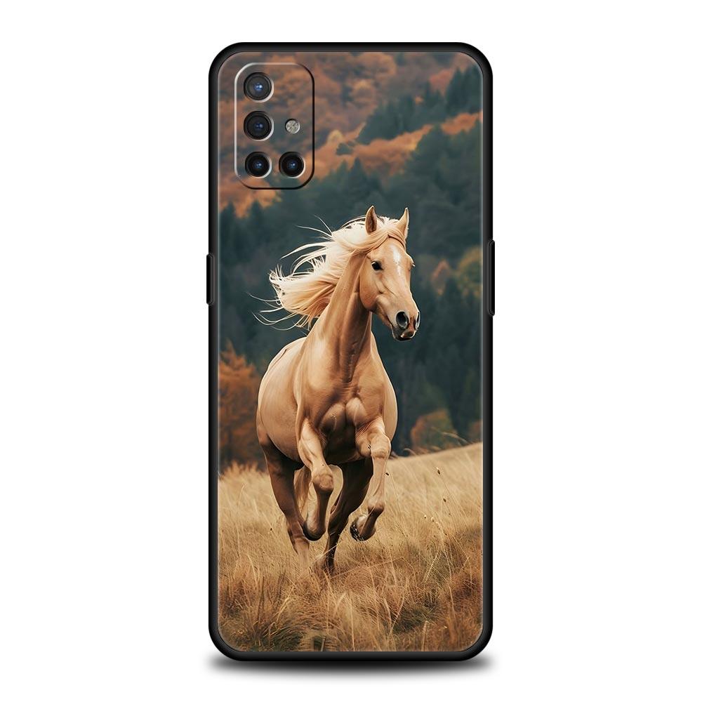 Beautiful Elegant Brown Horses Case For OnePlus 13 12 11 10 9 8 7T Pro 13R 12R 10R 9RT 8T Nord N200 N30 2T CE 2 3 5G Lite Cover
