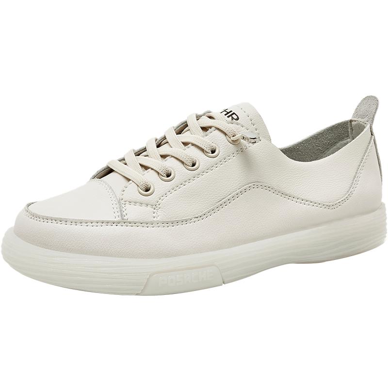 ZHR Women s Genuine Leather Lace-Free Casual Sneakers A75 40
