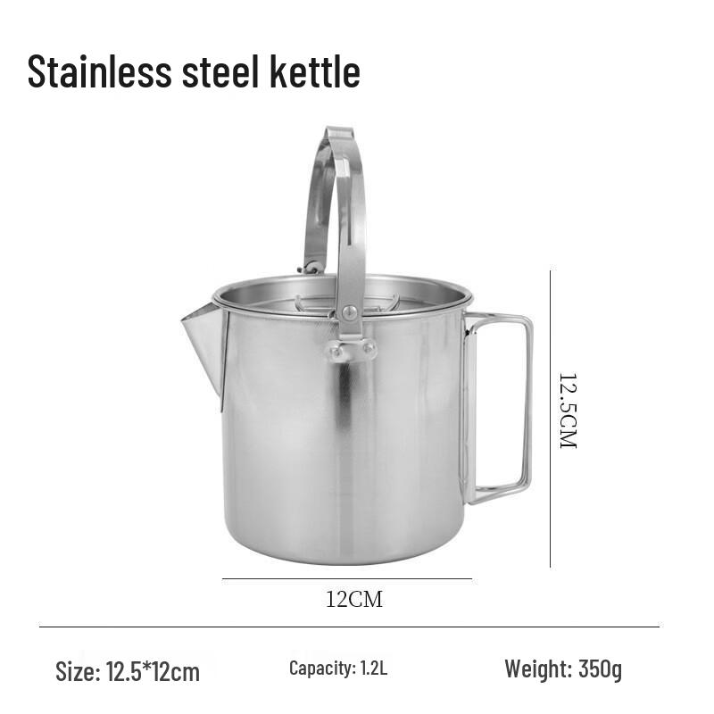 Gongziyu Outdoor Stainless Steel Camping Kettle