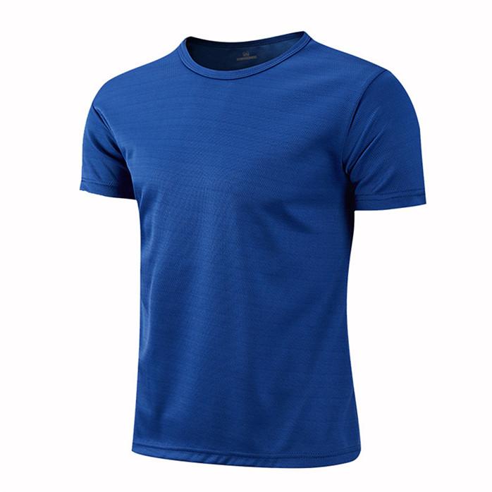 Summer Round Neck Quick Dry Work T Shirt Short Sleeve Moisture Wicking Casual Tee