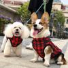Winter Dog Coat Small To Medium Breeds - Thick Cotton Warm Pet Jacket With Snowflake Plaid