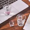 Durable Color Changing Glass Temperature Sensing Small Wine Glass Sakura Cup Baijiu Water Cup