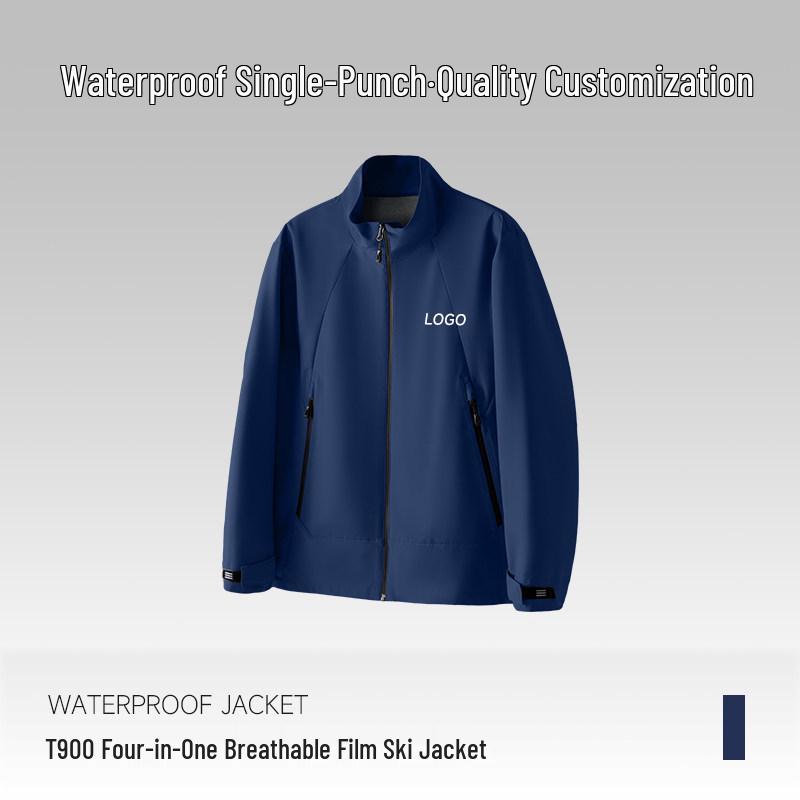 BMW Waterproof Workwear Jacket with Custom Logo for Employees - Stand-up Collar, Autumn/Winter Season