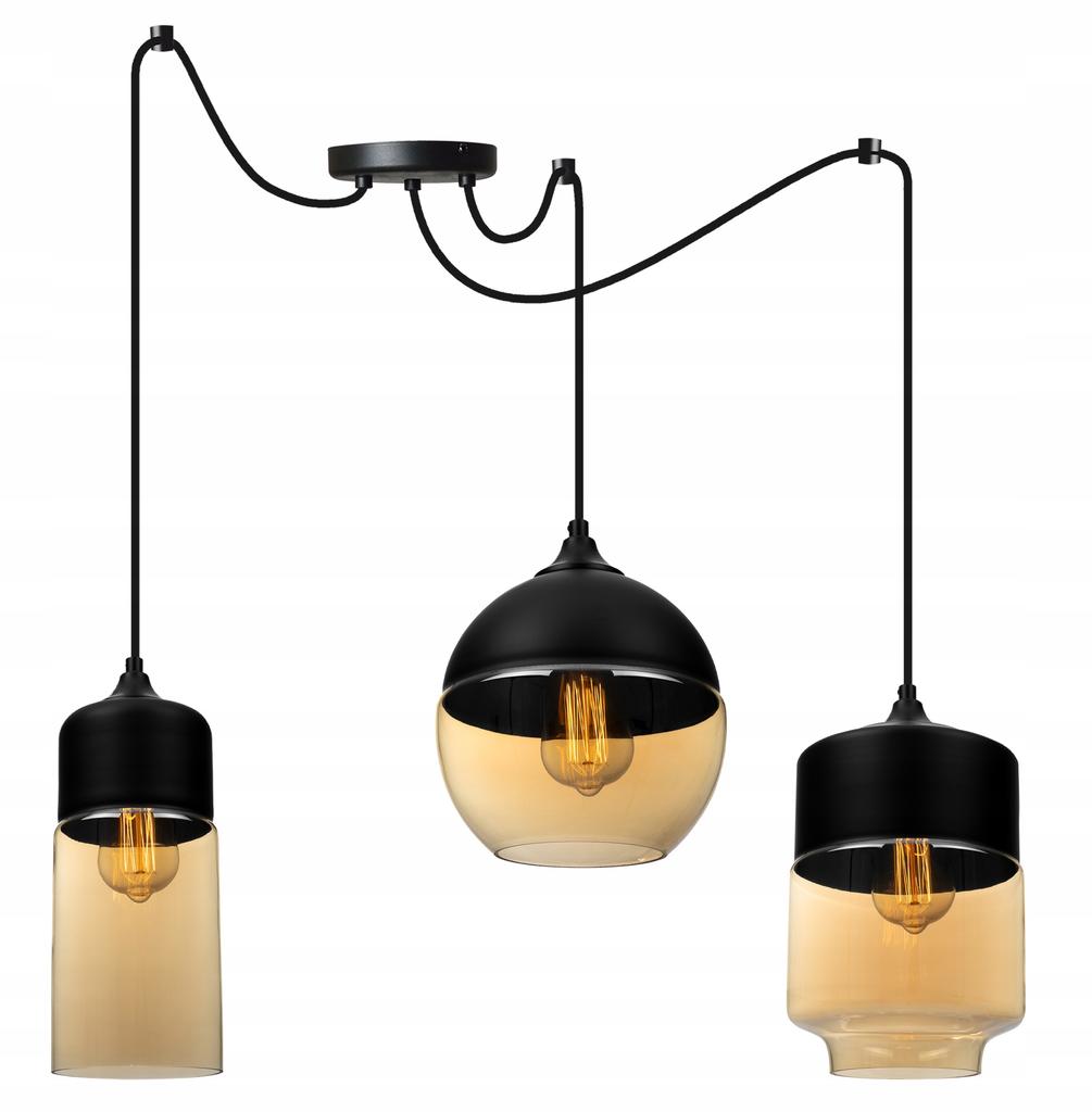 ELEGANT SPIDER HANGING LAMP GLASS SHADE