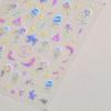 Laser Sliver Star Ocean Dolphin Whale Shoal of Fish Bubbles Sea Marine Organisms Nail Art Sticker Self Adhesive Manicure Decal
