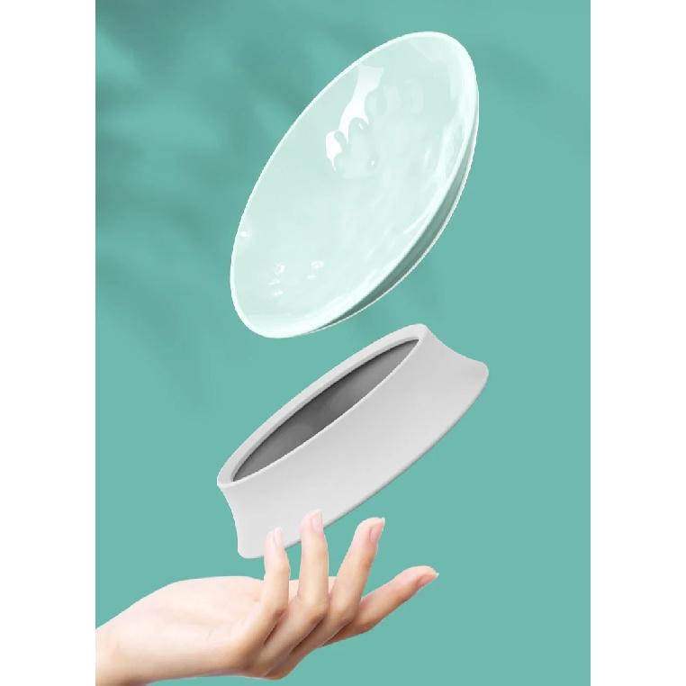 Superdesign Cat Bowl Pet Bowl Tilted Neck-Protecting Separate Moonlight Cat Food Bowl Pet Supplies Melamine Non-Slip Cat Bowl