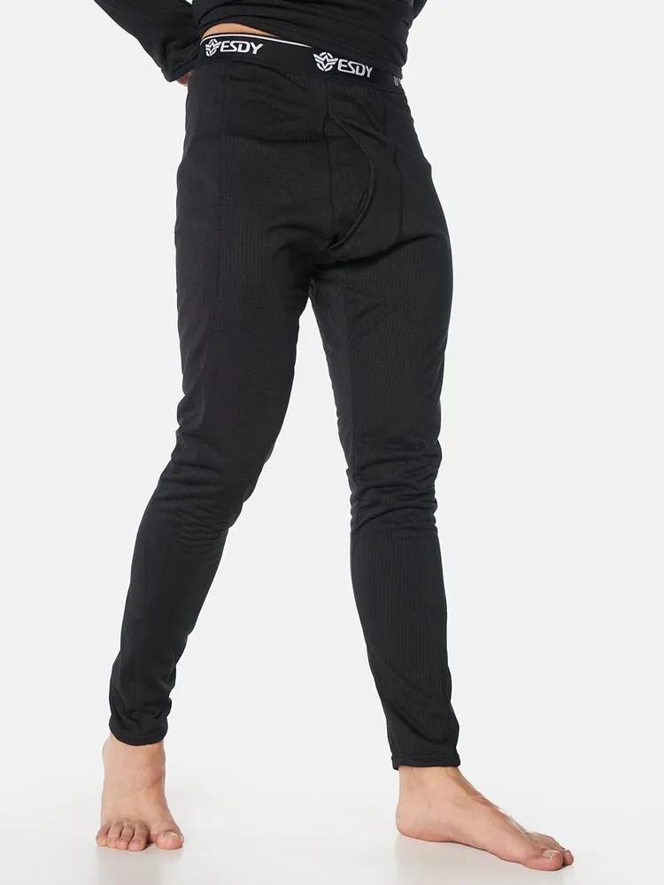 Outdoor Men's Sports  Set Fleece Fitness Clothes Clothes Long Johns Checkered  Warm