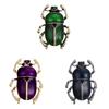 Beetle Brooch Pin With Rhinestones For Women Vintage Jewelry Accessory
