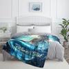 Custom Mermaid Blanket Personalized Name Fantasy Art Fleece Throw All Season Soft Cozy Bedding for Kids Adults Gift