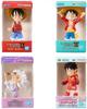 BANDAI ONE PIECE World Collectable Figure Miniature Collection Complete Set of 4 Types Capsule × (Gachapon Toy)