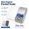 1/2Pcs 500g/0.01g Digital Pocket Scale, High Precision Mini Jewelry Scale with LCD Display, Portable Gram Weighing Tool for Home