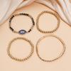 Retro American Hip-hop Bracelet Personality Devil's Eye Niche Inlaid Zircon Design Bracelet Set Combination