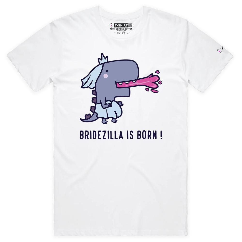 

VOICEART Bridezilla at the Wedding Funny Couples T-Shirt with Premium Graphic 4XL