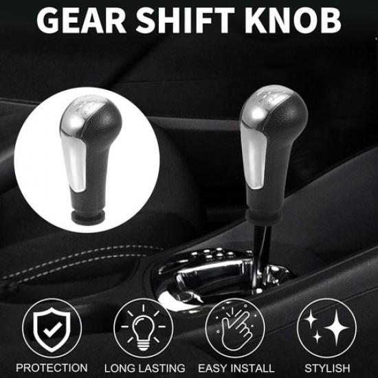 5 Speed Manual Gear Shifter Knob for Chevrolet Spark 2011-2016 Plastic Chrome