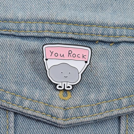 DU ROCKAR Inspirerande Molnbrosch Zinklegering Kavajnål Väska Kläder Dekorativ Brosch Uttrycksaccessoar