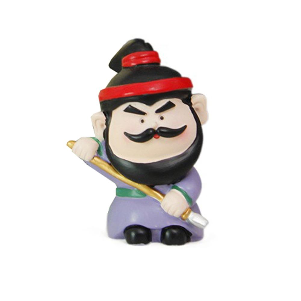 Mini Three Kingdoms Desktop Figurine Kawaii Car Ornament Anime Sculpture  Desk
