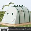 Child's Dinosaur Tent: Indoor/Outdoor Portable Playhouse with Mosquito Net & Ball Pit