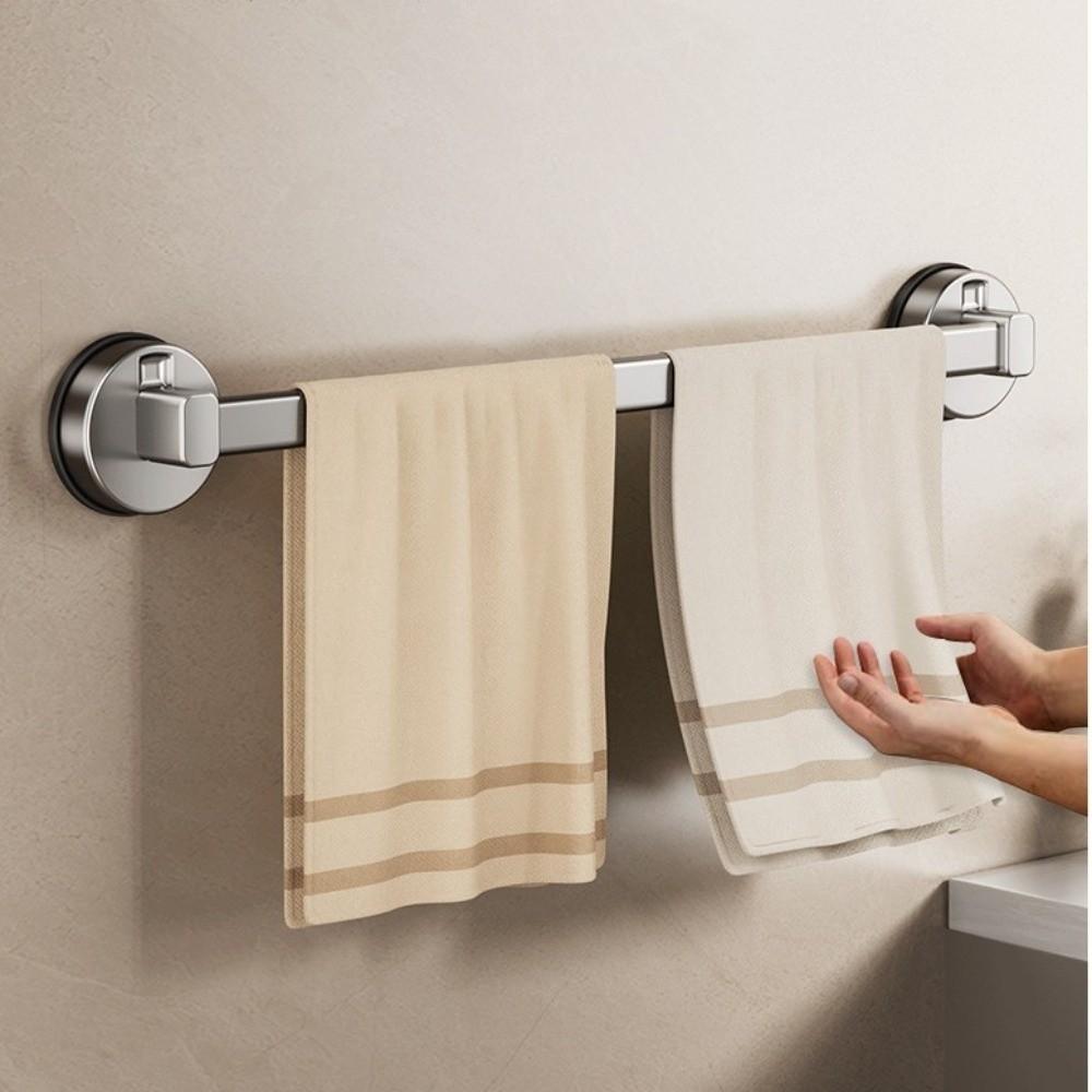 Nail Free Installation Bathroom Towel Rack Wall Mounted Bath Towel Storage Rack  Kitchen Storage
