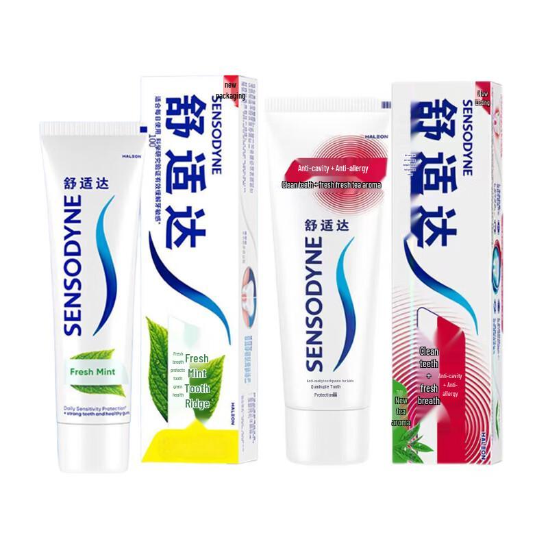 Sensodyne Sensitive Toothpaste Fresh Mint & Fresh Tea Duo Pack