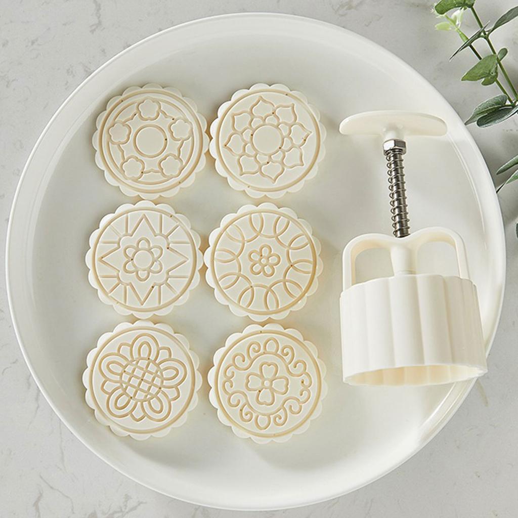 Chinese Style Mooncake Mold Mid-autumn Mooncake Press Mold Hand-pressed Mooncake Dessert Mold Mooncake Puff-Pastry Press