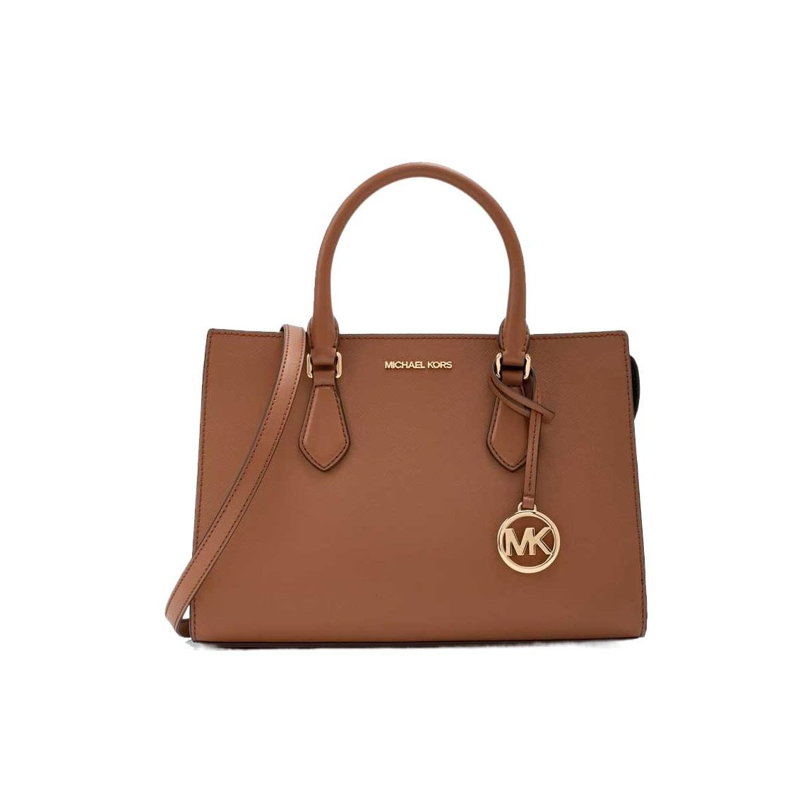 

Michael Kors Sheila Solid Color Gold Letter Logo Open Pocket Zipper Leather Briefcase Handbag Shoulder Bag Crossbody Bag Small 35S3G6HS5L-LUGGAGE Shopping Bag Set(Basic Set+Shopping Bag)