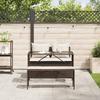 VidaXL 3-piece Garden Dining Set and Brown Poly Rattan Cushions, Outdoor Dining Set, Furniture of 4104182