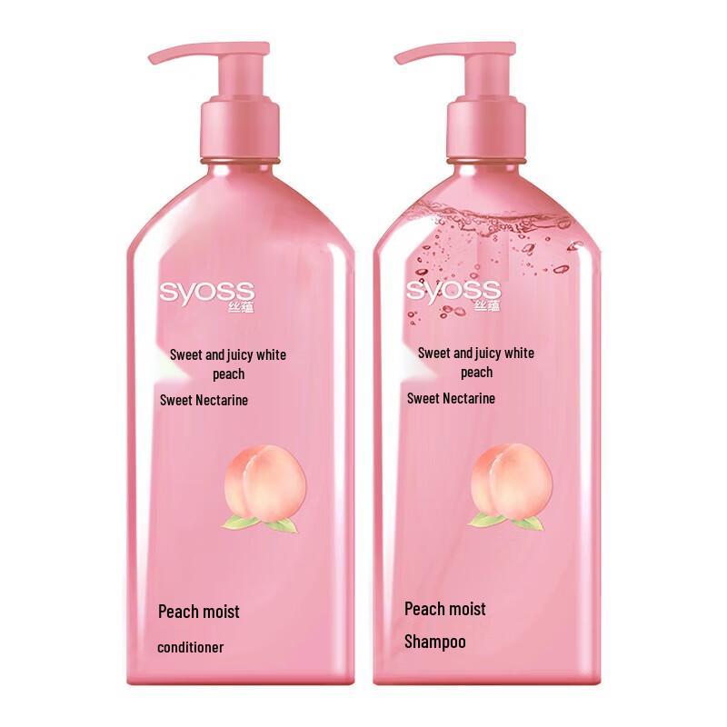 Syoss Peach Blossom Moisturizing Shampoo & Conditioner Set