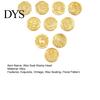 Vintage Wax Seal Stamp 10 Pcs Head Replacements, Flower Pattern Sealing Retro Brass Heads for Envelope, Invitations, Wedding, Gift Packing,