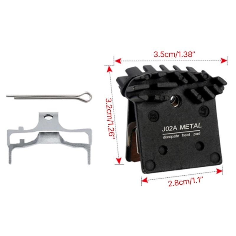 1set Efficient Cooling Brake Pads for Mountain Bikes Long lasting Brake Shoe Pads Block Optimize Your Cycling Experience